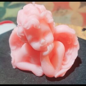 Pink Angel Candle